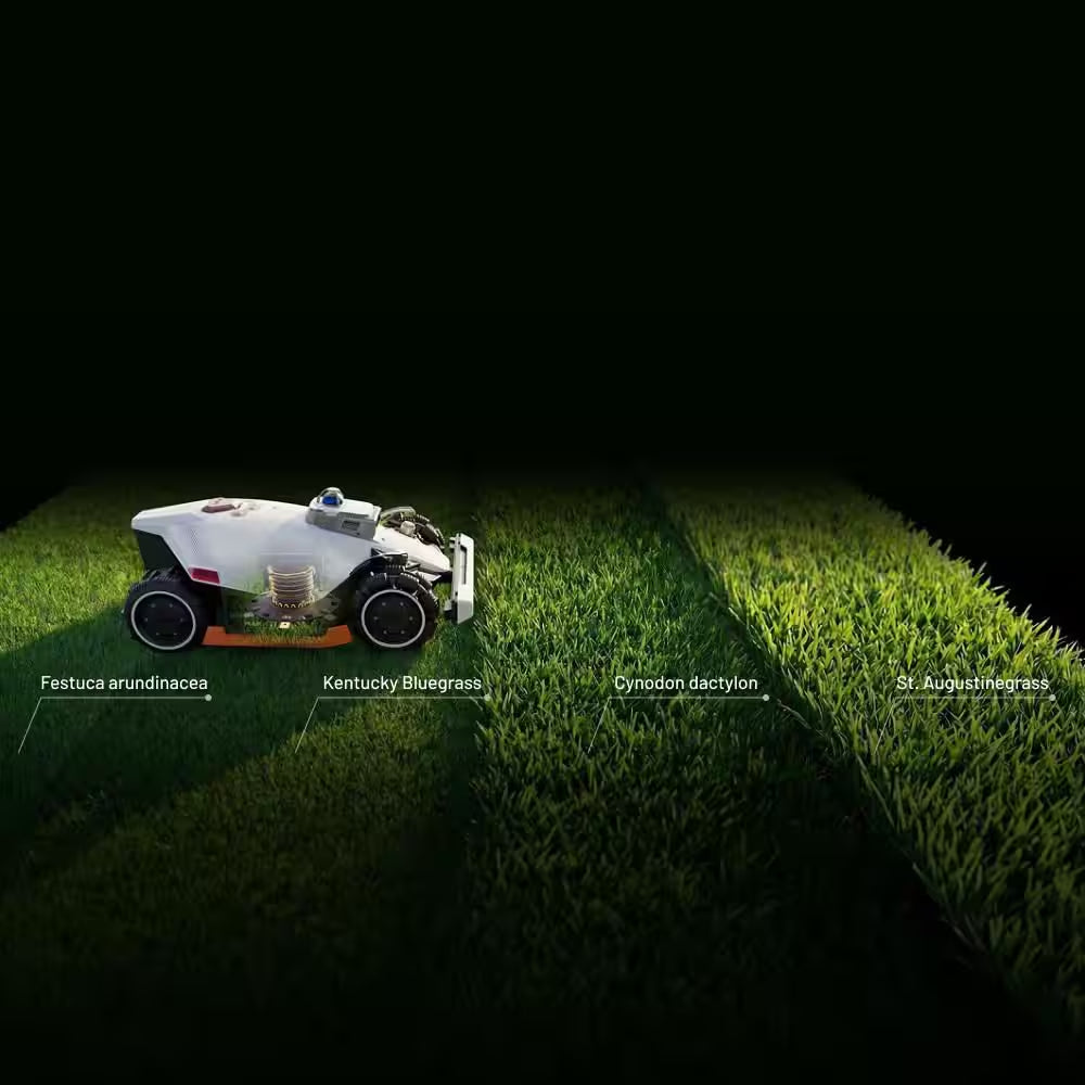Luba 2 AWD 15.8 In. RTK Robot Lawn Mower (3/4 Acre), Adjustable Cutting Height (1 In. - 2.7 In.), All Terrain, AI Vision